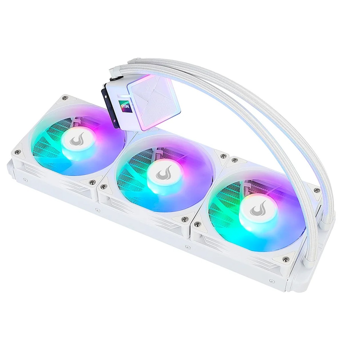 Water Cooler Rise Mode Frost, Rainbow, 360mm, Intel-AMD, Branco, RM-WCF-04-RBW