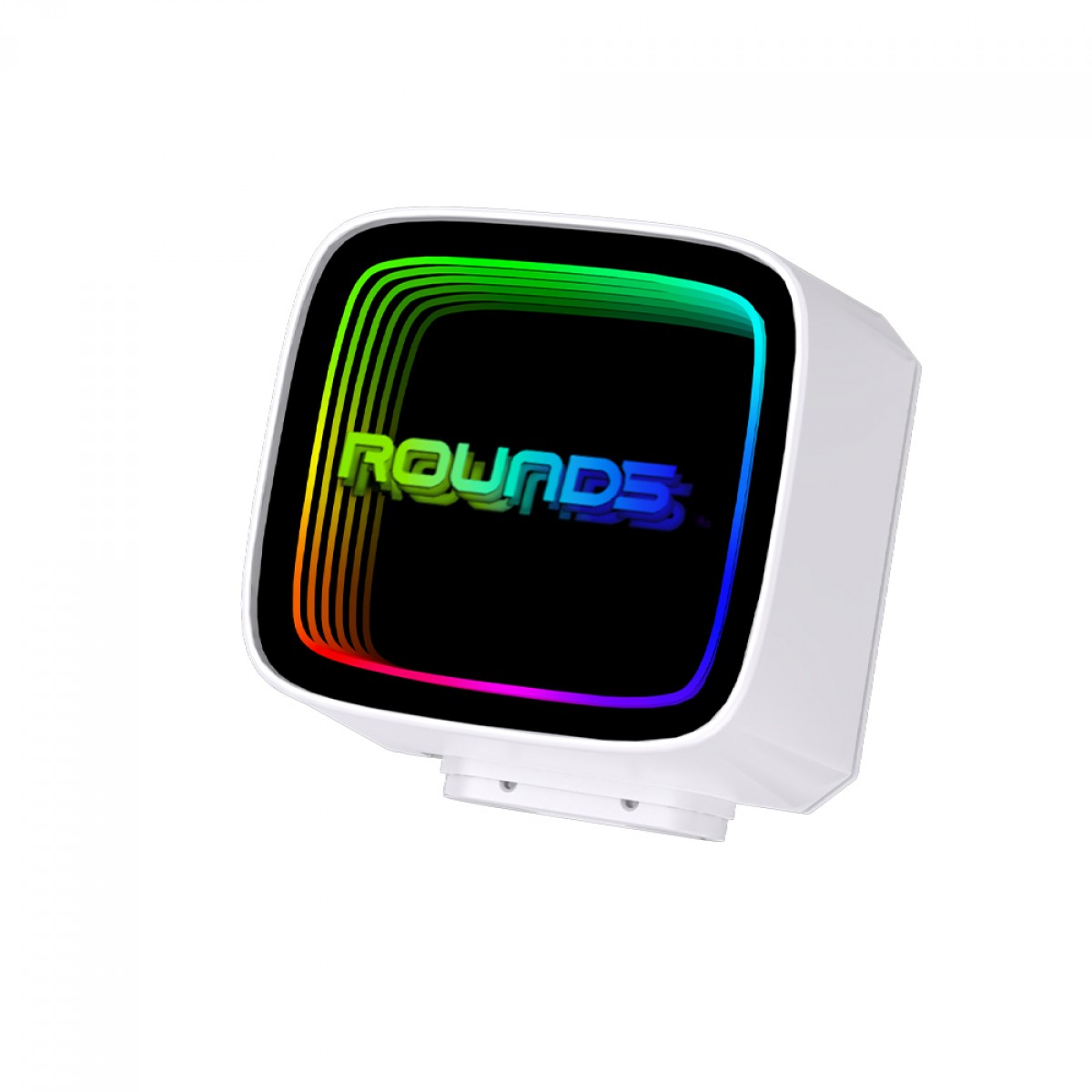 Water Cooler Round5 Eurus White, ARGB, 240mm, Intel-AMD, PWM, Branco, R5-WC-EURUS-240W-2231 - Open Box