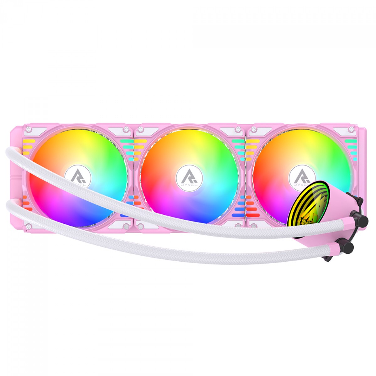 Water Cooler Ryvel Lumin Wave ARGB, 360mm, Intel/AMD, Pink, LC-W360-D PINK