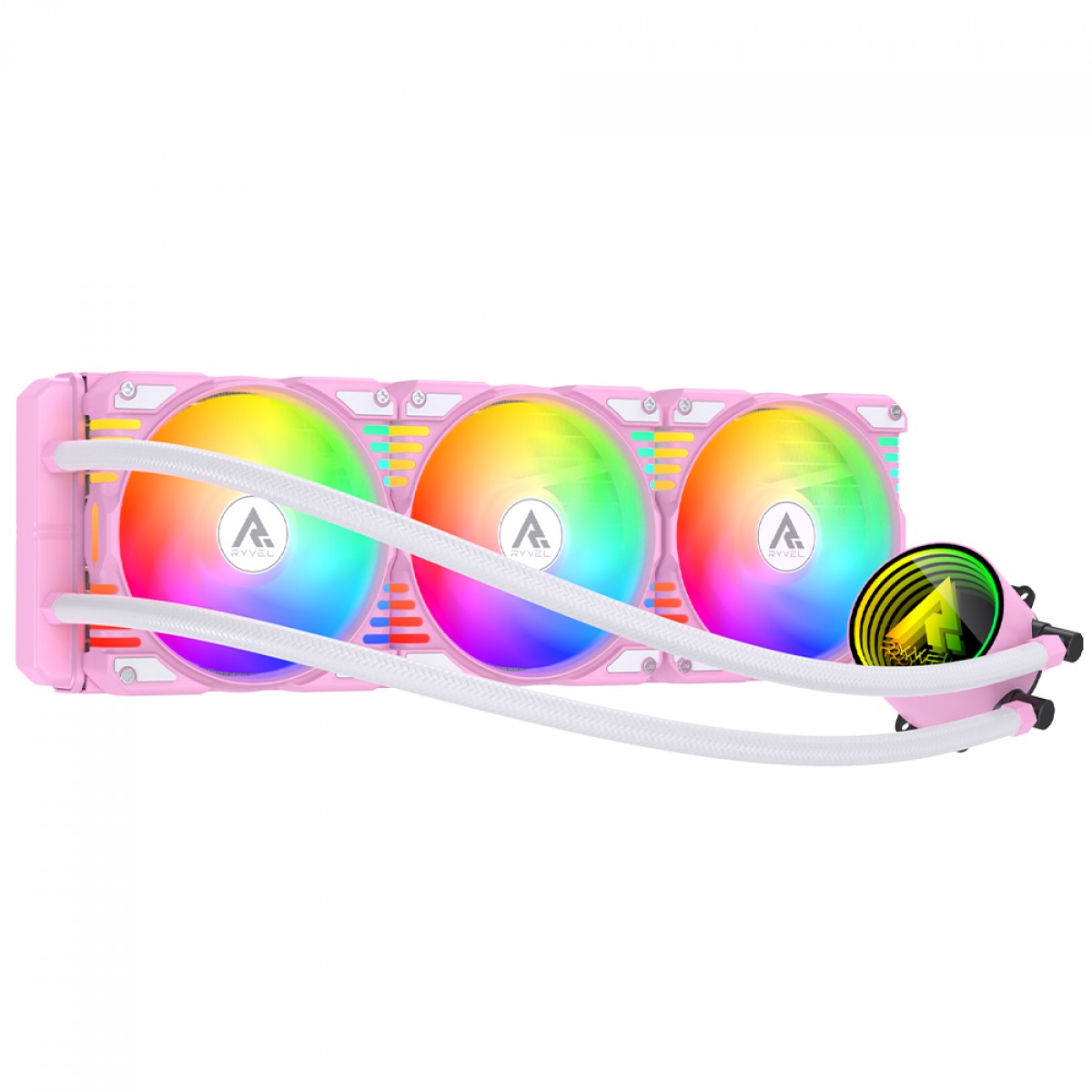 Water Cooler Ryvel Lumin Wave ARGB, 360mm, Intel/AMD, Pink, LC-W360-D PINK