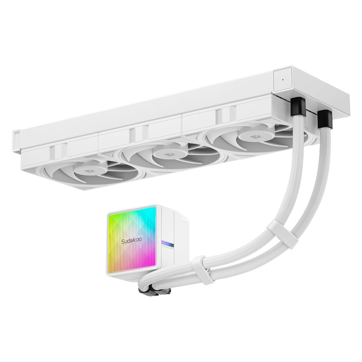 Water Cooler Sudokoo Nexaura 360 White, 360mm, Intel-AMD, ARGB, Branco, RNXA360-WHAMMN-GAS-1