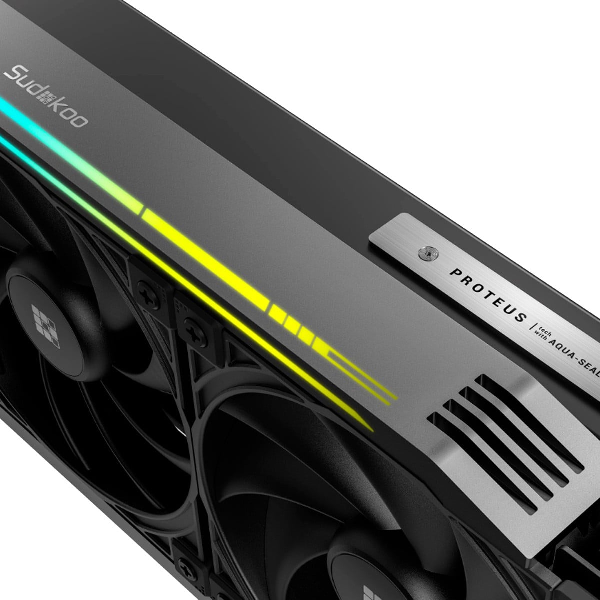 Water Cooler Sudokoo Proteus 360, 360mm, Intel-AMD, LCD 3.4 Pol Customizável, Preto, R-PTS360-BKDSMP-GAS-1