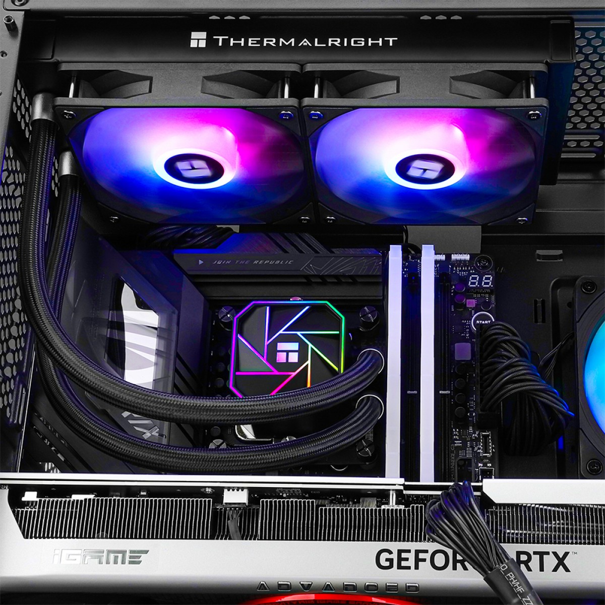 Water Cooler Thermalright Aqua Elite 240 V3, 240mm, ARGB, Intel/AMD, Black