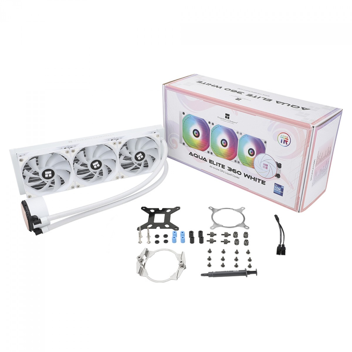 Water Cooler Thermalright Aqua Elite 360 ARGB, 360mm, Intel/AMD, Branco