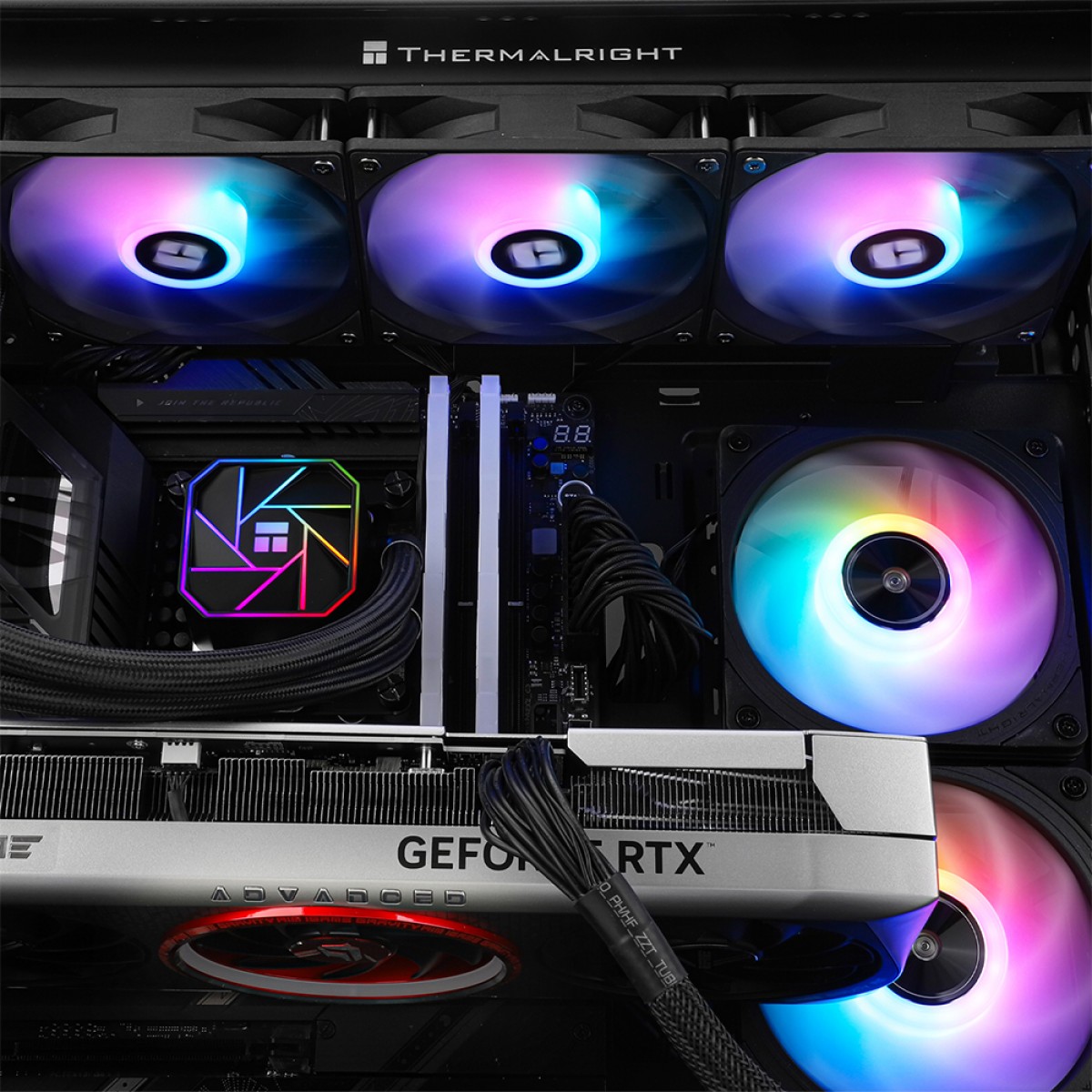 Water Cooler Thermalright Aqua Elite 360 V3, 360mm, ARGB, Intel/AMD, Black