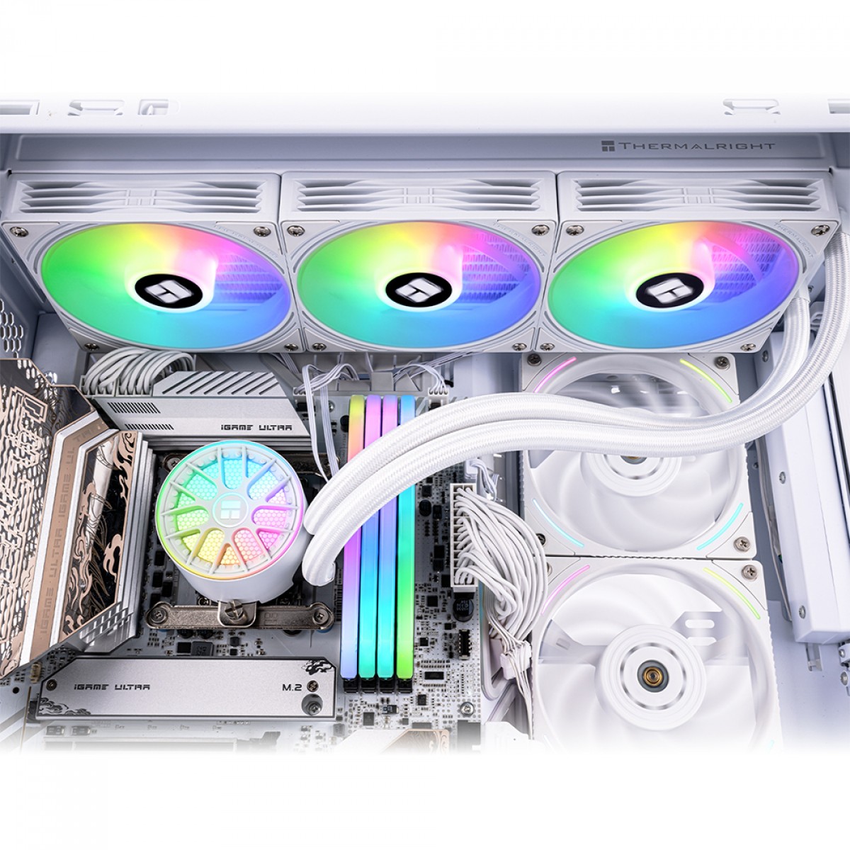 Water Cooler Thermalright Aqua Elite 360 V6, 360mm, ARGB, Intel/AMD, White