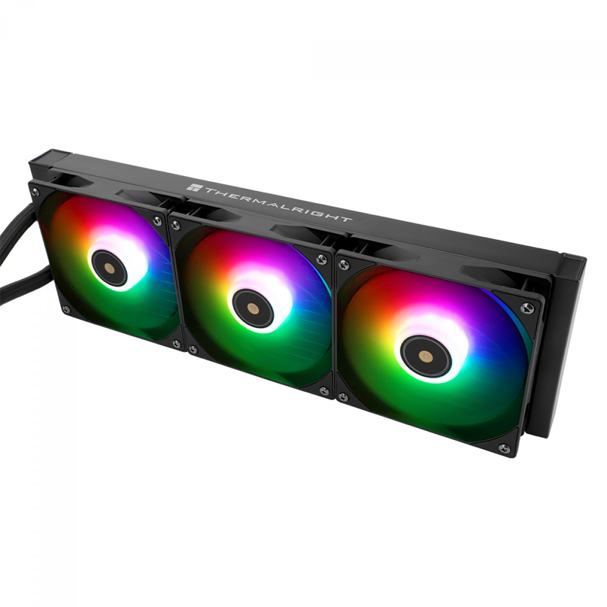 Water Cooler Thermalright Core Vision 360 Black, 360mm, Display LCD, ARGB, Intel/AMD, Preto