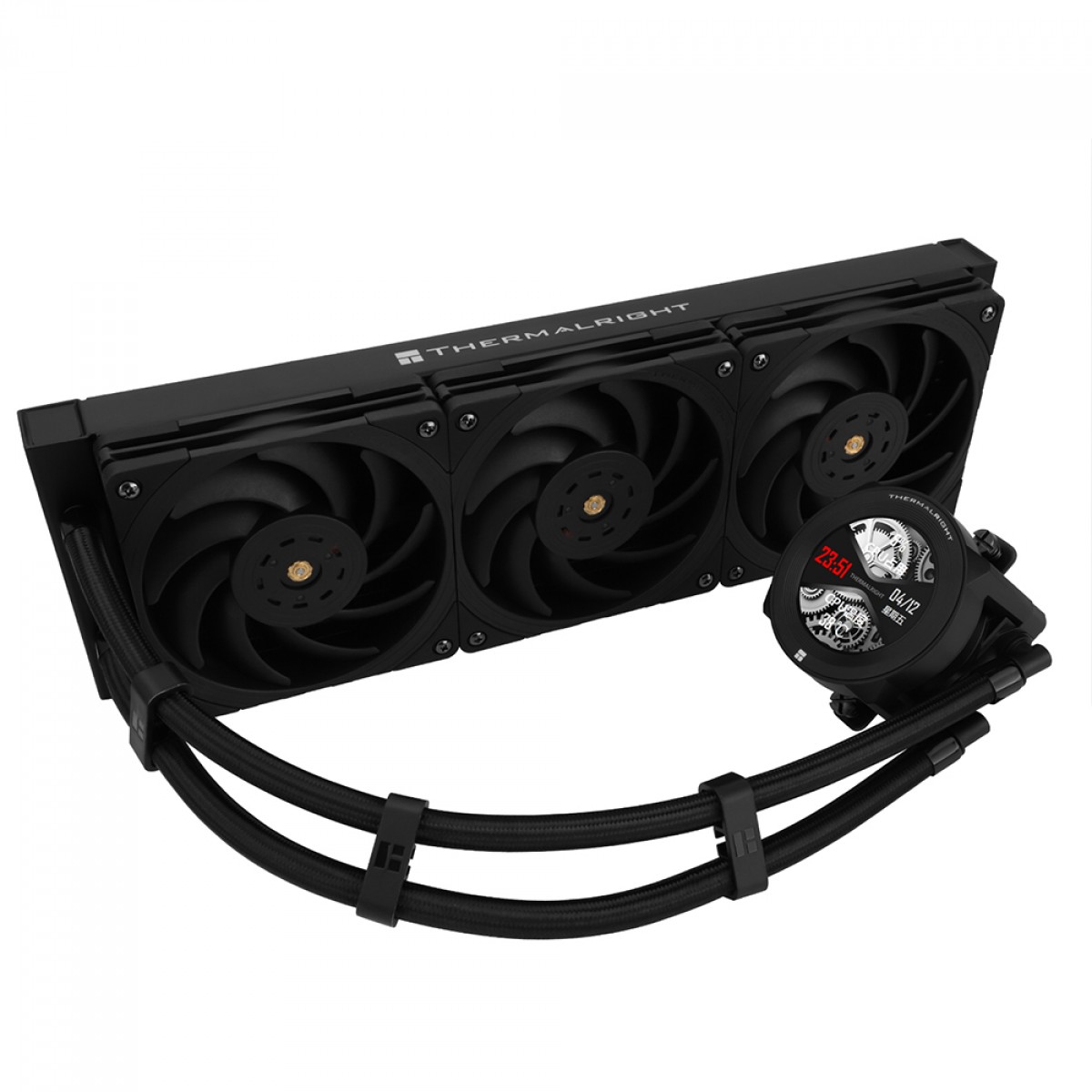 Water Cooler Thermalright Core Vision 360 Black, 360mm, Display LCD, Intel/AMD, Preto