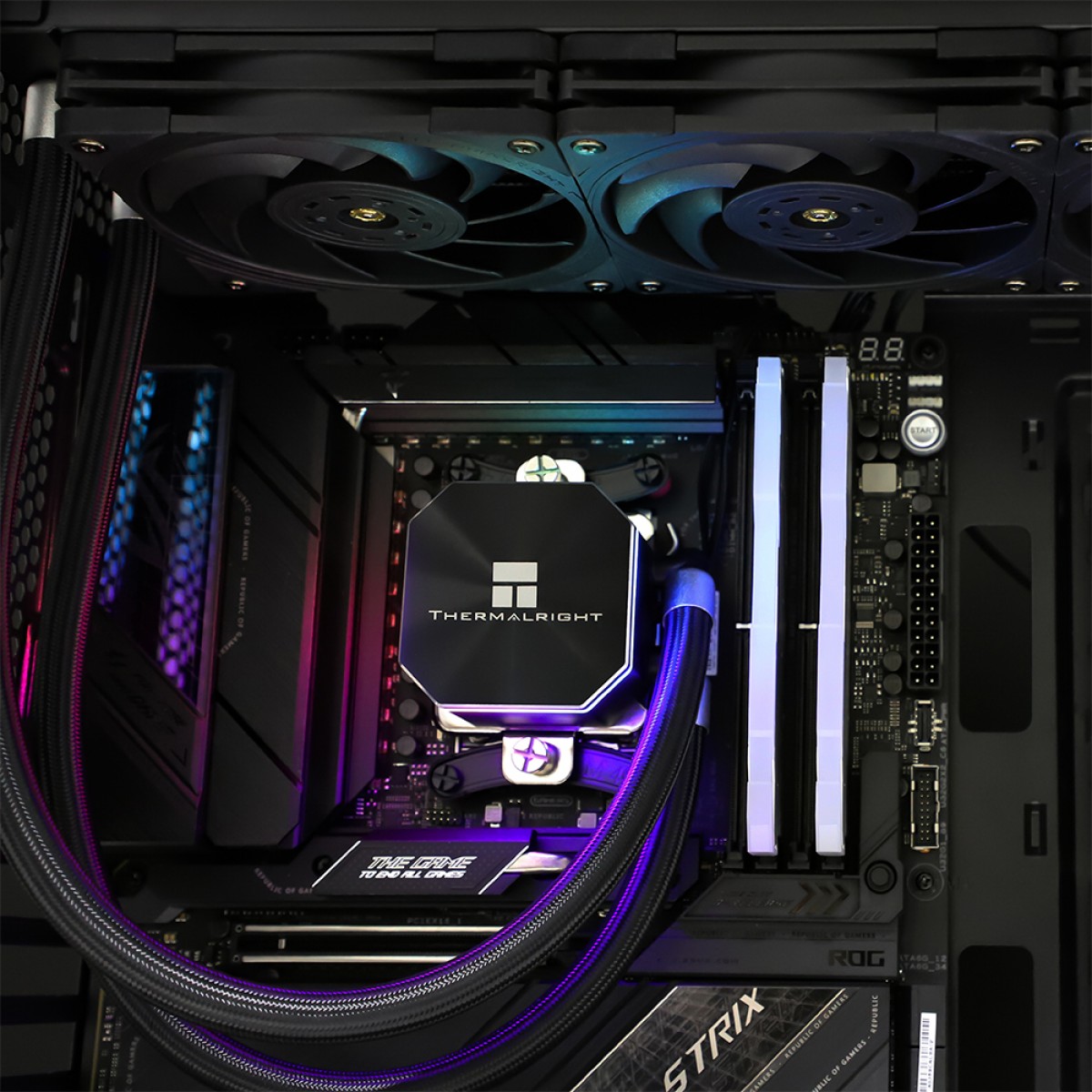 Water Cooler Thermalright Frozen Edge 360 Black, 360mm, ARGB, Intel/AMD, Preto
