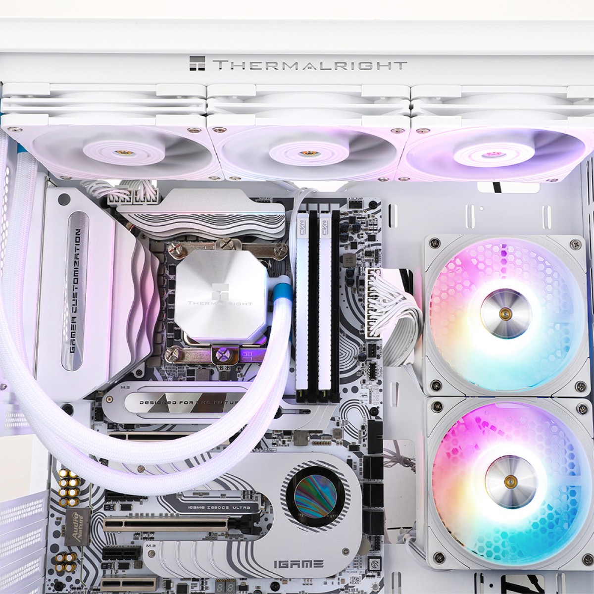 Water Cooler Thermalright Frozen Edge 360 White, 360mm, ARGB, Intel/AMD, Branco