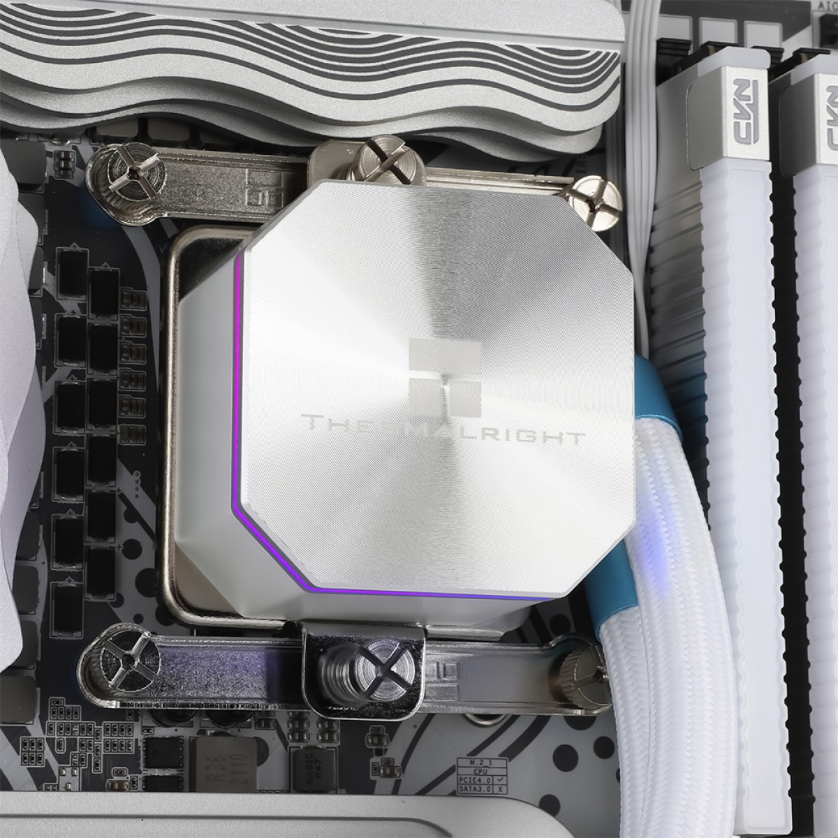 Water Cooler Thermalright Frozen Edge 360 White, 360mm, ARGB, Intel/AMD, Branco