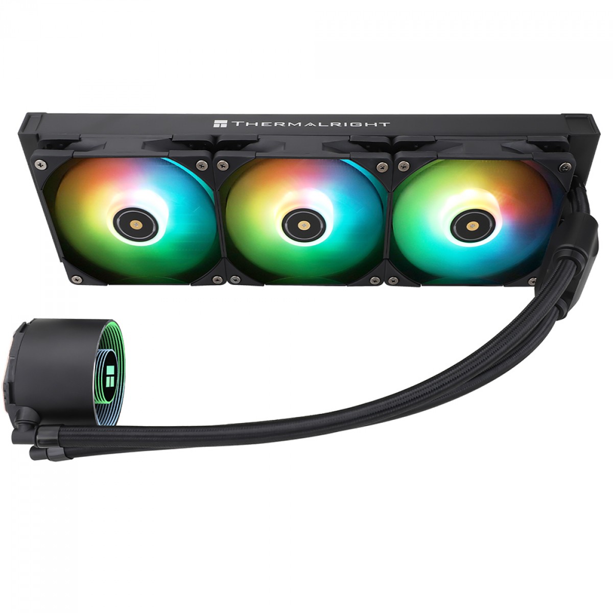 Water Cooler Thermalright Frozen Notte 360 Black ARGB V2, 360mm, Intel/AMD, Preto