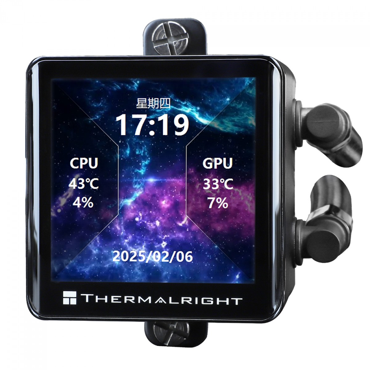 Water Cooler Thermalright Frozen Vision 360 V2 Black, 360mm, ARGB, Display LCD, Intel/AMD, Preto