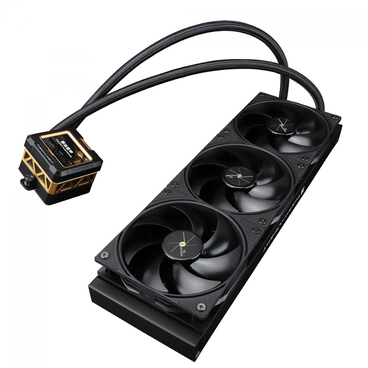 Water Cooler Thermalright Frozen Warframe 360 Black, 360mm, Display LCD, Intel/AMD, Preto