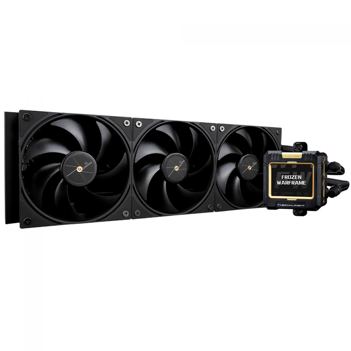 Water Cooler Thermalright Frozen Warframe 360 Black, 360mm, Display LCD, Intel/AMD, Preto