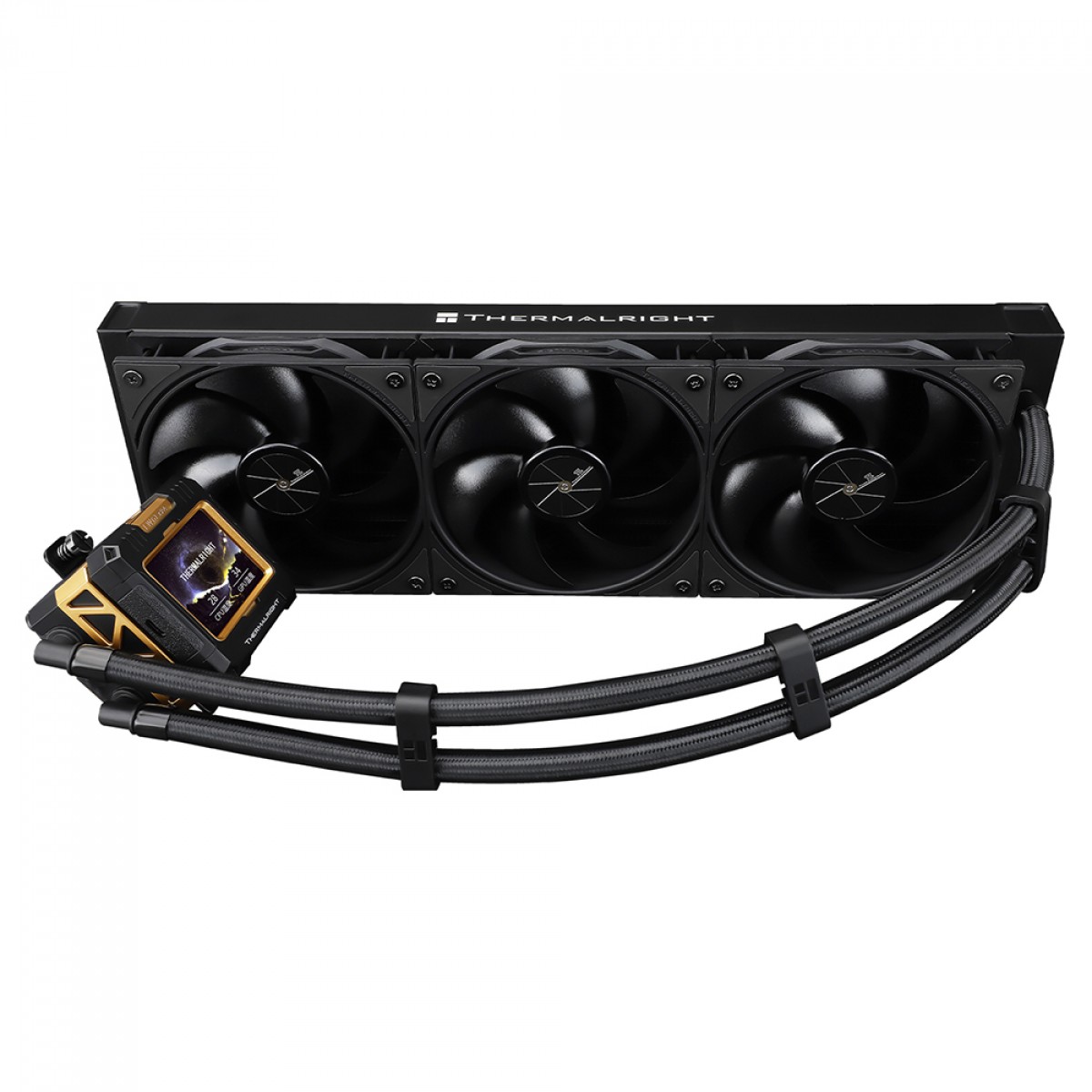 Water Cooler Thermalright Frozen Warframe 360 Black, 360mm, Display LCD, Intel/AMD, Preto