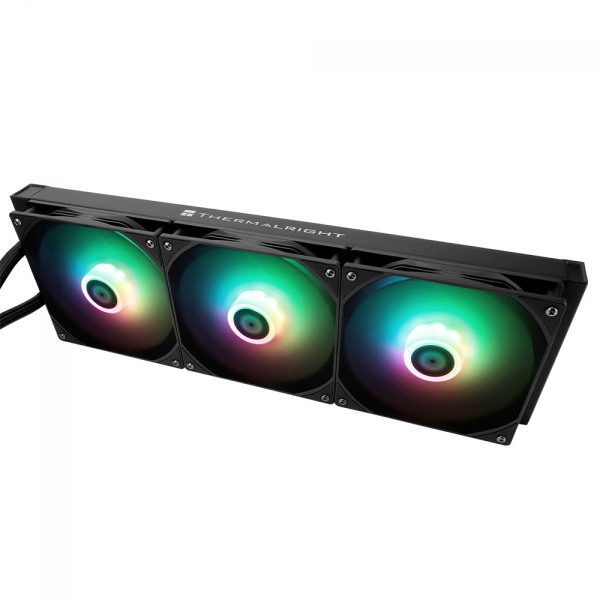 Water Cooler Thermalright Frozen Warframe 420 Black, 420mm, ARGB, Display LCD, Intel/AMD, Preto