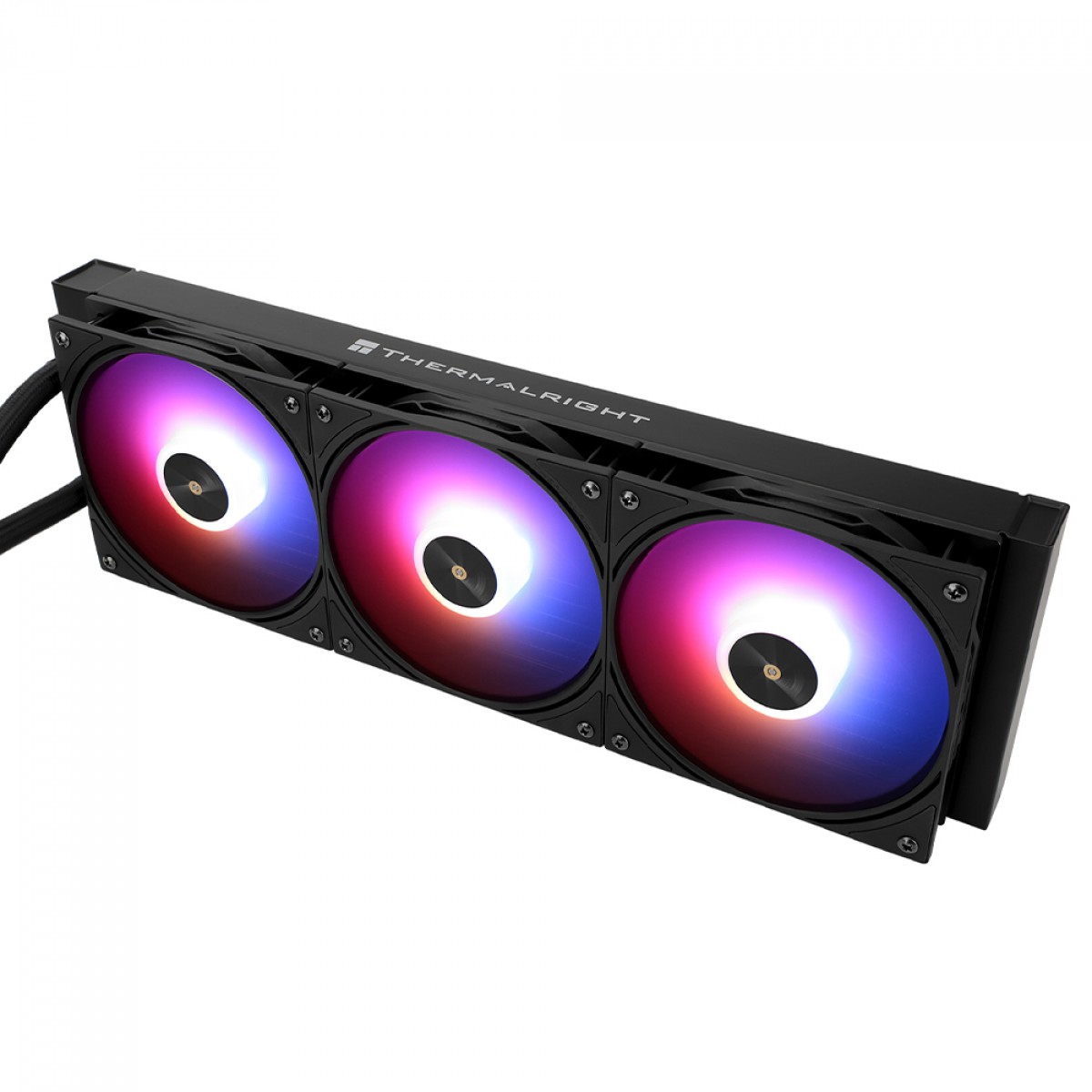 Water Cooler Thermalright Frozen Warframe Pro 360 Black, 360mm, ARGB, Display LCD, Intel/AMD, Preto