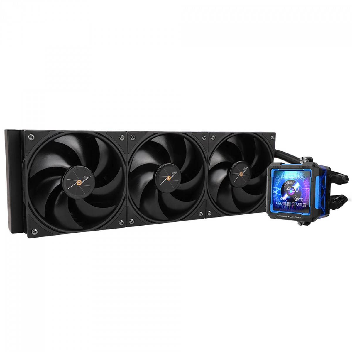 Water Cooler Thermalright Frozen Warframe Pro 360 Preto, 360mm, Display LCD, Intel/AMD, Preto