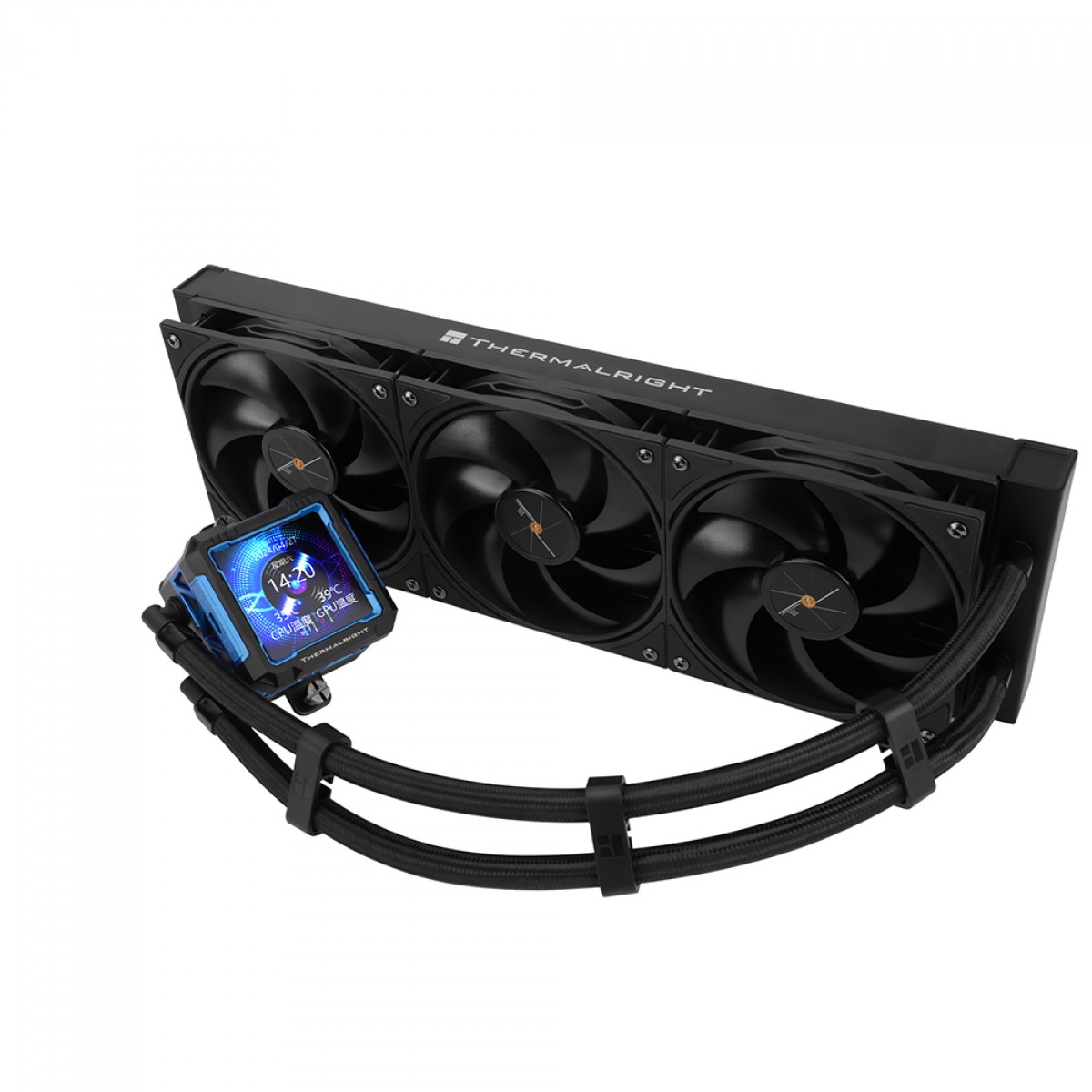 Water Cooler Thermalright Frozen Warframe Pro 360 Preto, 360mm, Display LCD, Intel/AMD, Preto