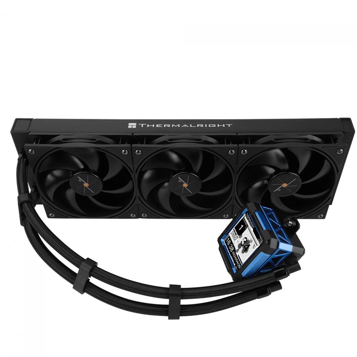 Water Cooler Thermalright Frozen Warframe Pro 360 Preto, 360mm, Display LCD, Intel/AMD, Preto