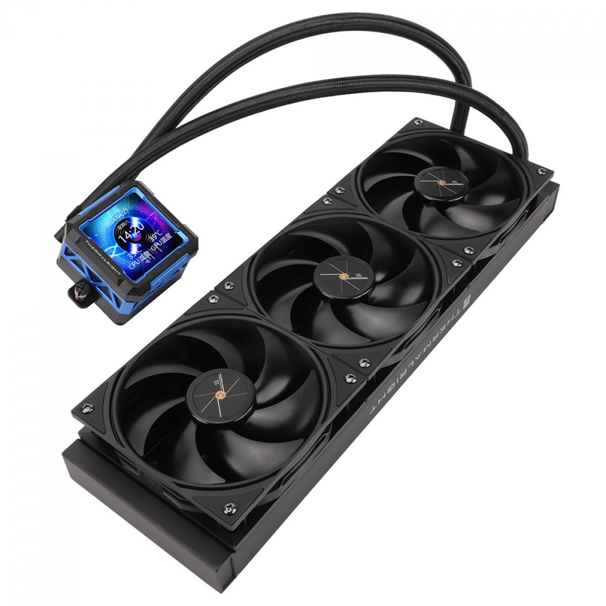 Water Cooler Thermalright Frozen Warframe Pro 360 Preto, 360mm, Display LCD, Intel/AMD, Preto