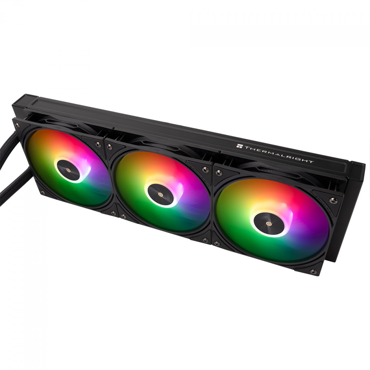 Water Cooler Thermalright Frozen Warframe SE 360, 360mm, ARGB, Display LCD, Intel/AMD, Preto
