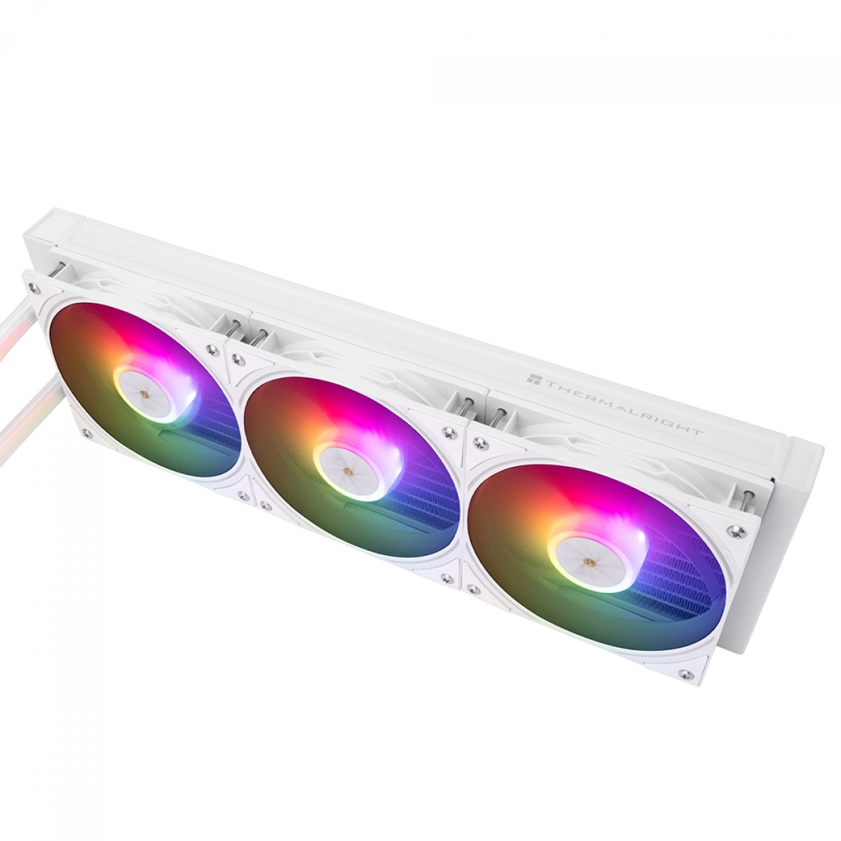 Water Cooler Thermalright Frozen Warframe SE 360 White, 360mm, ARGB, Display LCD, Intel/AMD, Branco