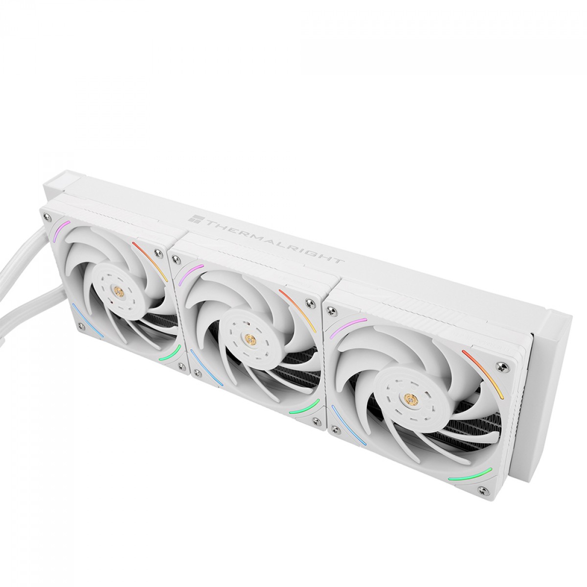 Water Cooler Thermalright Mjolnir Vision 360 White ARGB, 360mm, ARGB, Display LCD, Intel/AMD, Branco