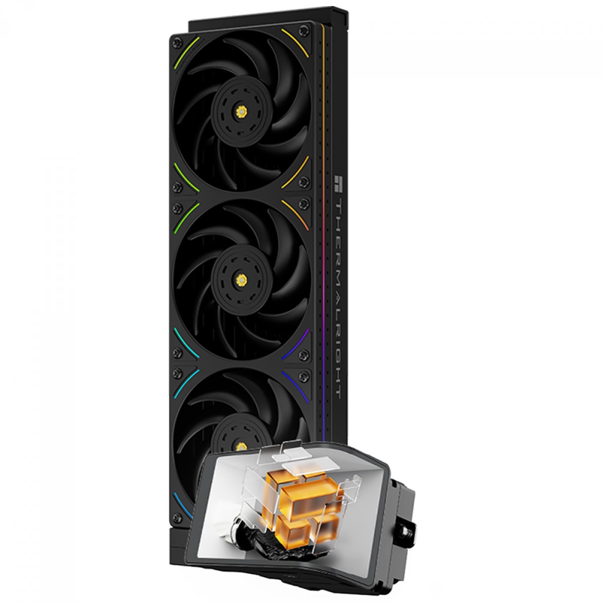 Water Cooler Thermalright Wonder Vision 360 UB Black, 360mm, ARGB, Display LCD, Intel/AMD, Preto