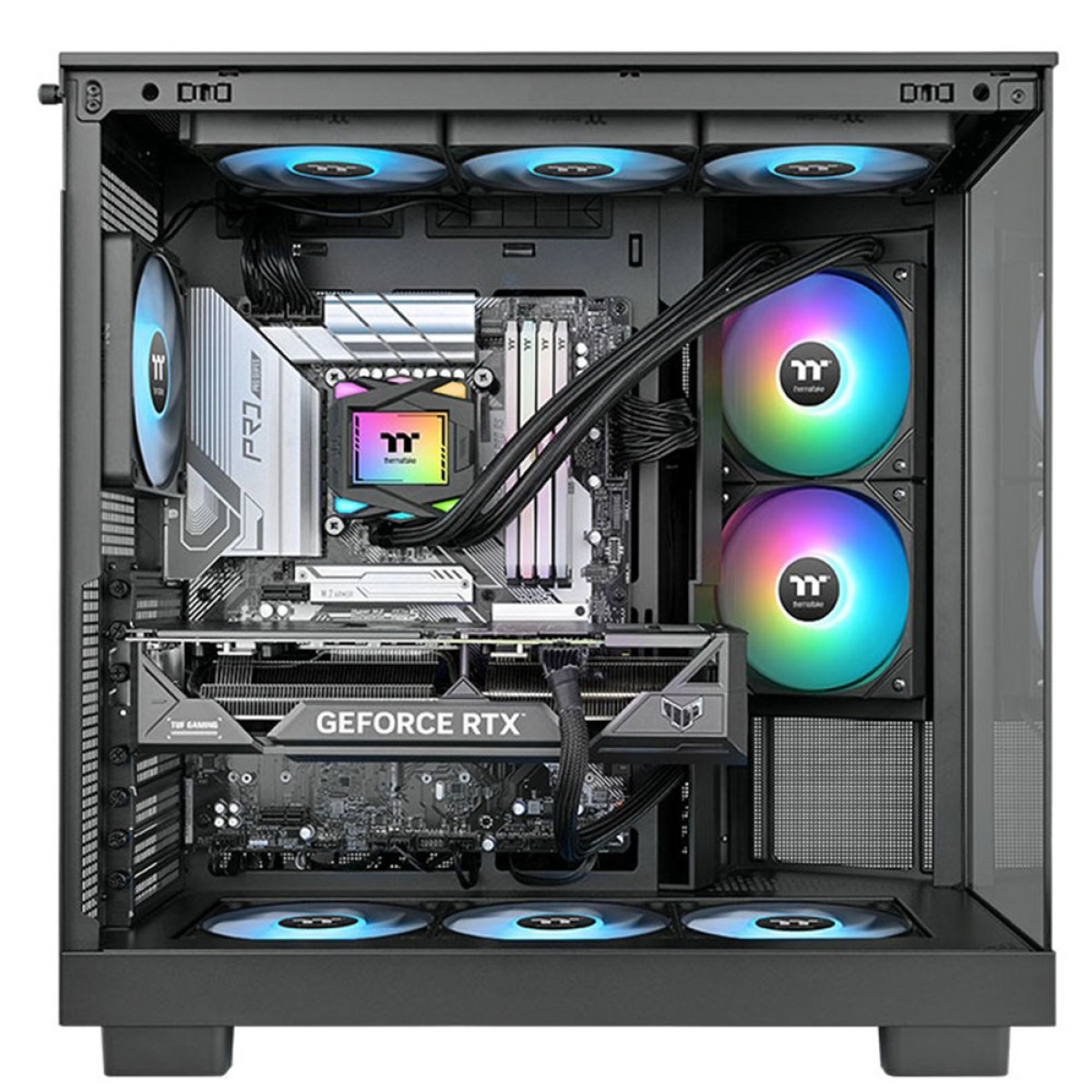 Water Cooler Thermaltake LA240 ARGB Sync AIO, 240mm, Intel-AMD, Preto, CL-W457-PL12SW-A
