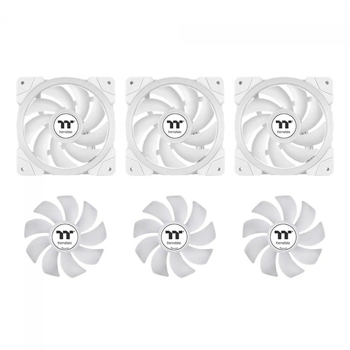 Water Cooler Thermaltake MineCube 360 Ultra ARGB Snow Edition, 360mm, 4 Telas LCD, Intel-AMD, Branco, CL-W482-PL12SW-A