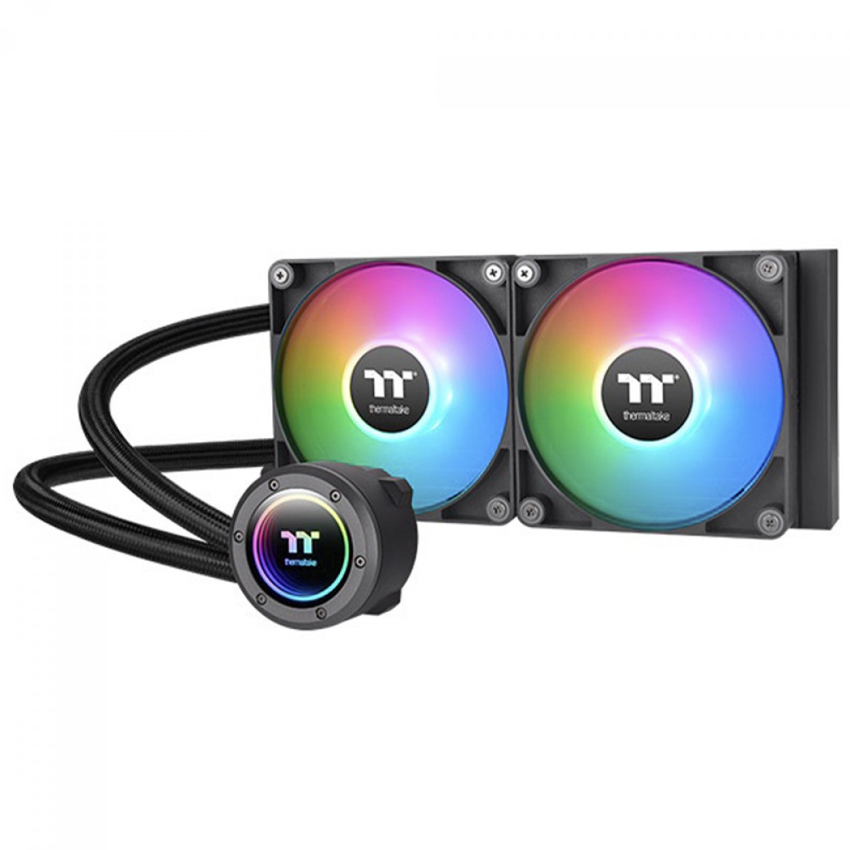 Water Cooler Thermaltake TH240 V2, ARGB, 240mm, Intel-AMD, Preto, CL-W361-PL12SW-A