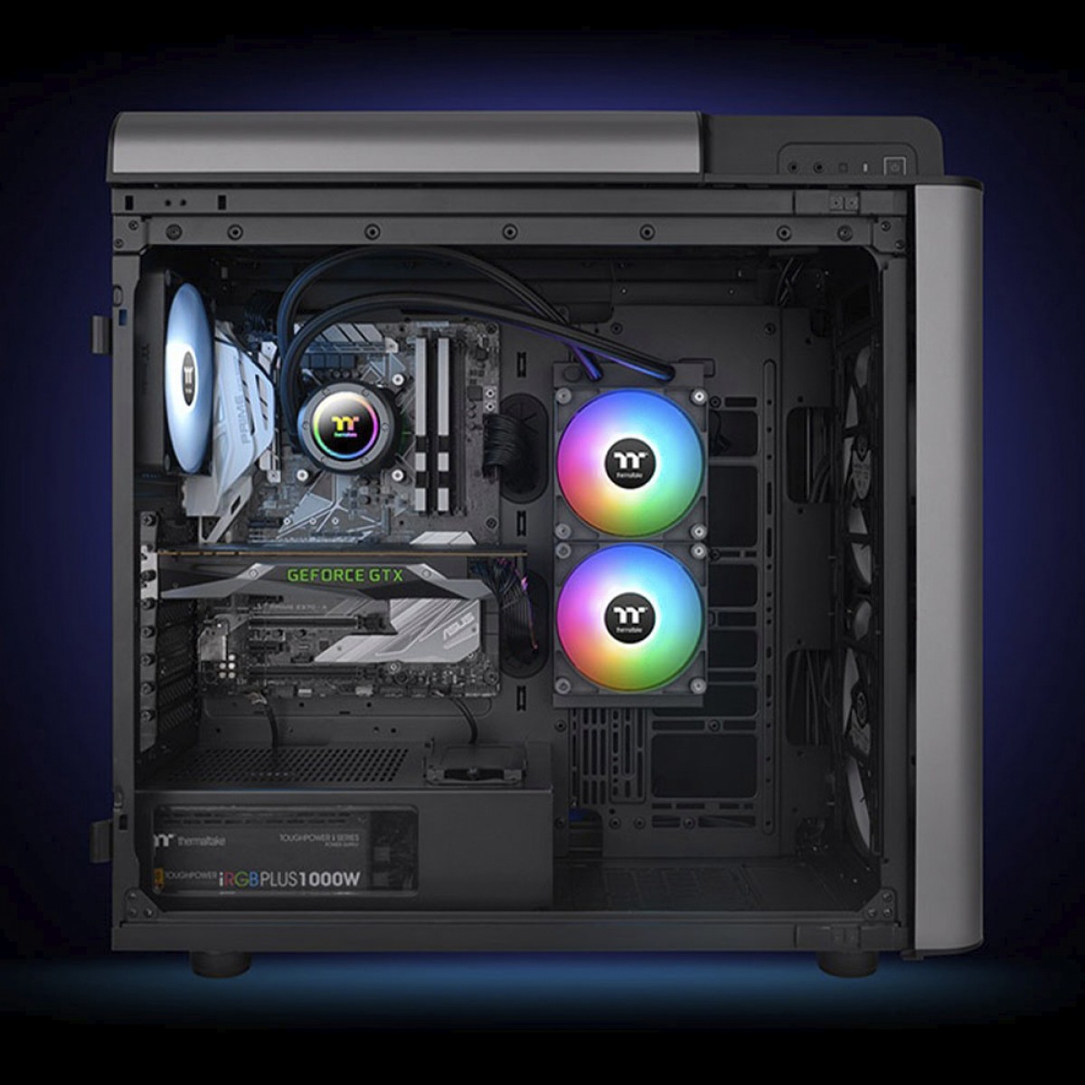 Water Cooler Thermaltake TH240 V2, ARGB, 240mm, Intel-AMD, Preto, CL-W361-PL12SW-A