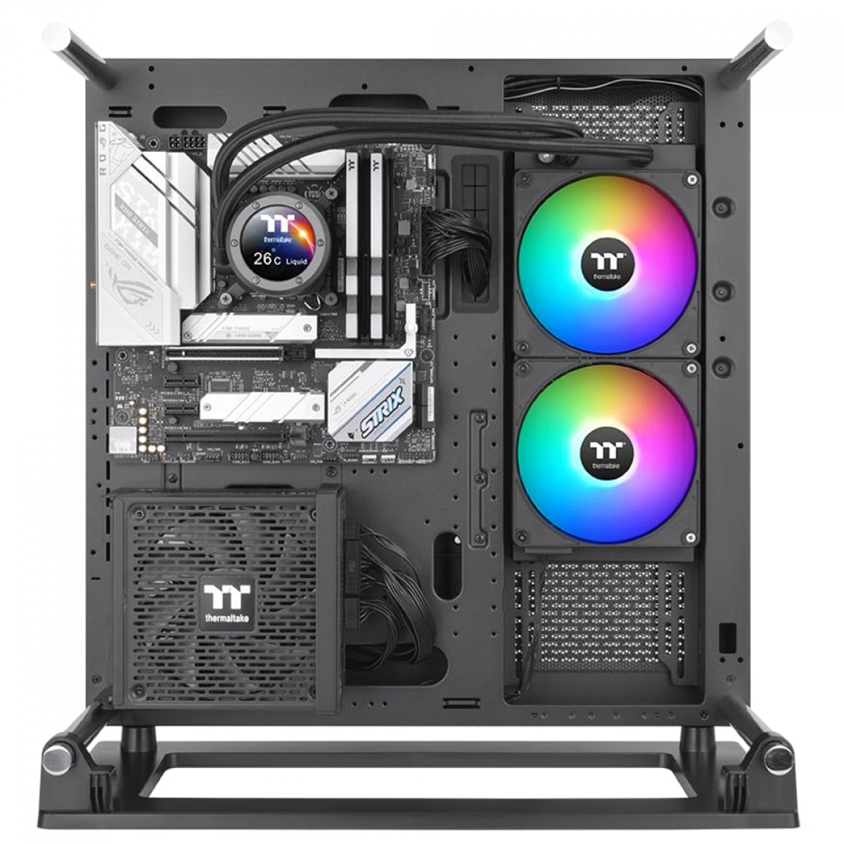 Water Cooler Thermaltake TH280 V2 Ultra EX, ARGB, Display LCD, 280mm, Intel-AMD, Preto, CL-W416-PL14SW-A