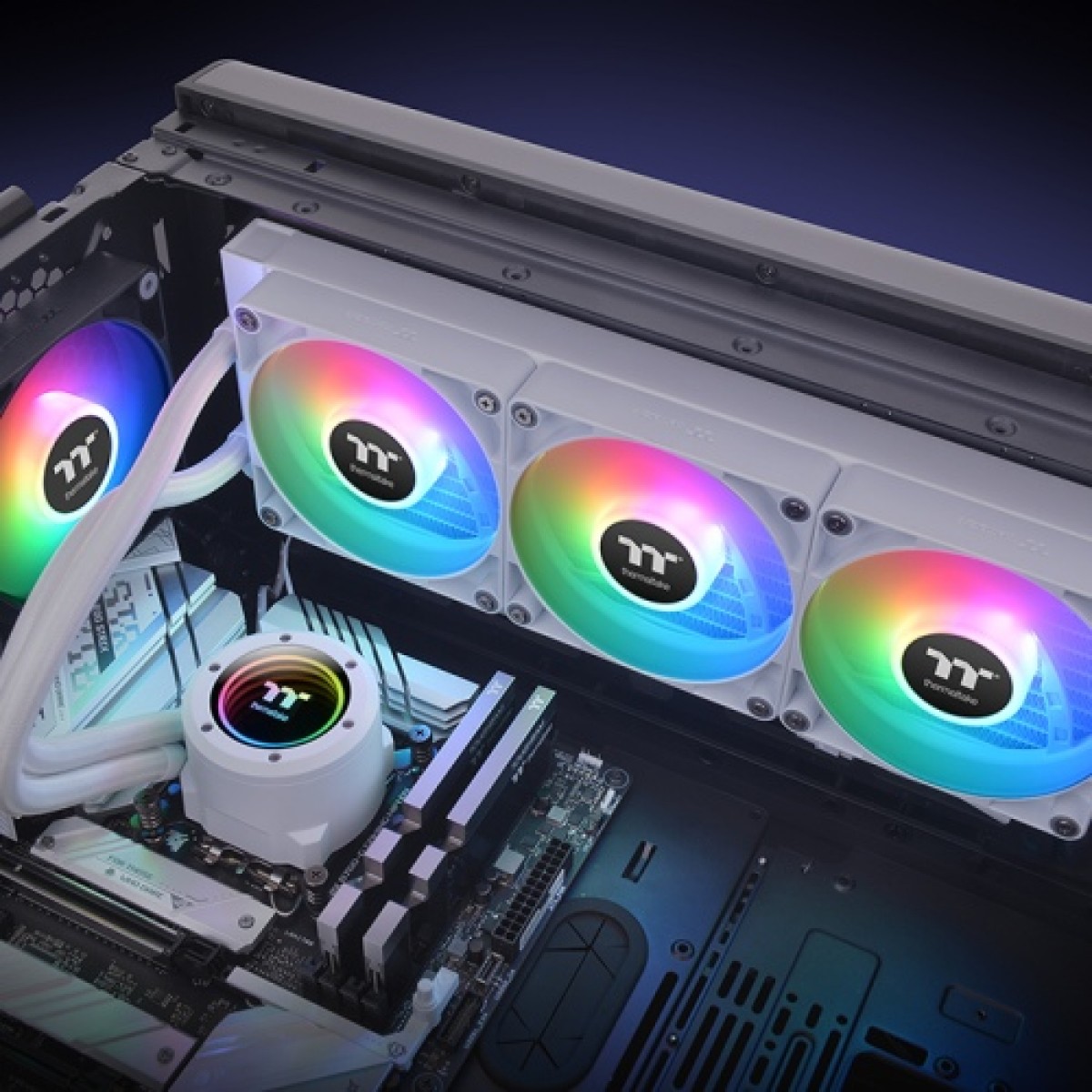 Water Cooler Thermaltake TH360 V2 ARGB Snow Edition, 360mm, Intel-AMD, Branco, CL-W365-PL12SW-A