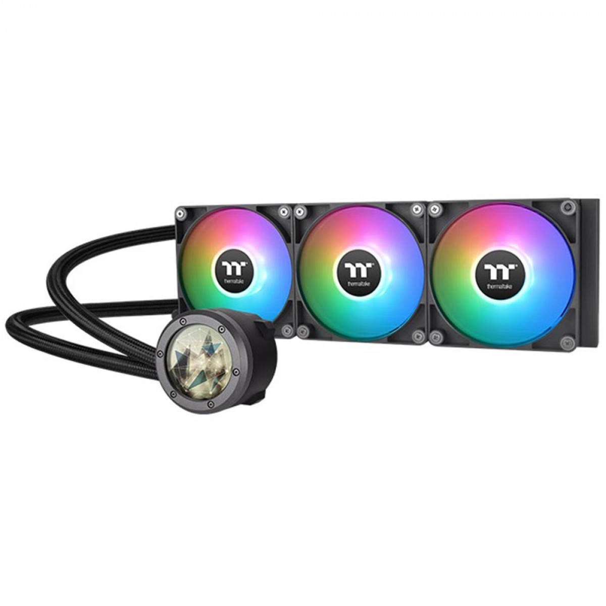 Water Cooler Thermaltake TH360 V2 Ultra ARGB, 360mm, AIO LCD Display, Preto, Intel-AMD, CL-W384-PL12SW-A