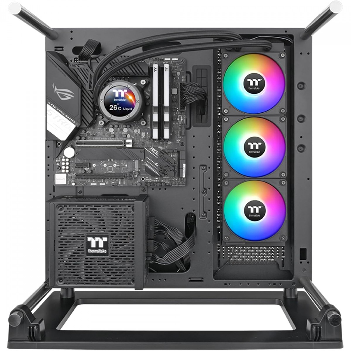 Water Cooler Thermaltake TH360 V2 Ultra EX, ARGB, Display LCD, 360mm, Intel-AMD, Preto, CL-W415-PL12SW-A