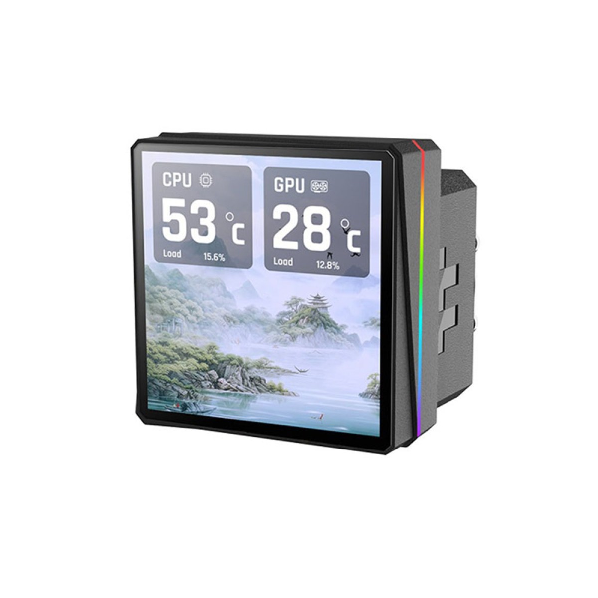 Water Cooler Thermaltake TH360 V3 ULTRA ARGB Sync AIO, 360mm, Display LCD, Intel-AMD, Preto, CL-W474-PL12SW-A