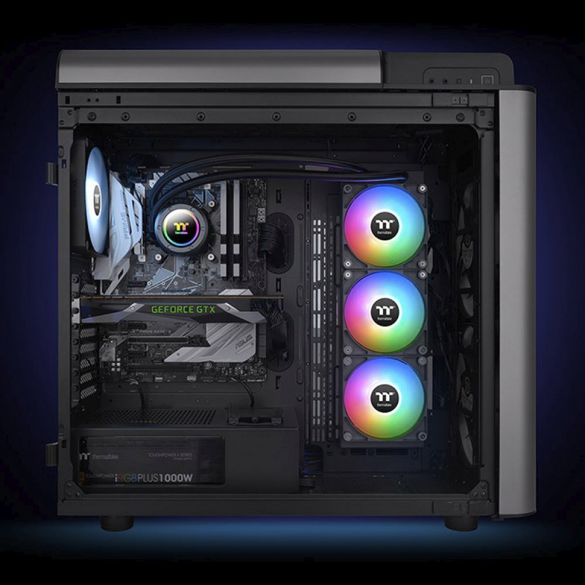 Water Cooler Thermaltake TH420 V2, ARGB, 420mm, Intel-AMD, Preto, CL-W376-PL14SW-A