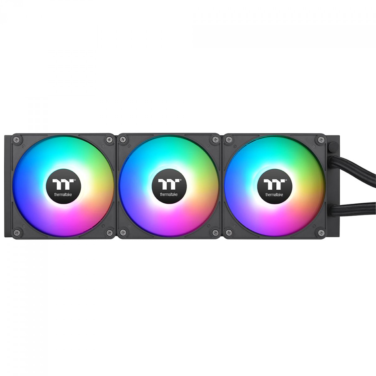 Water Cooler Thermaltake TH420 V2 Ultra EX, ARGB, Display LCD, 420mm, Intel-AMD, Preto, CL-W417-PL14SW-A