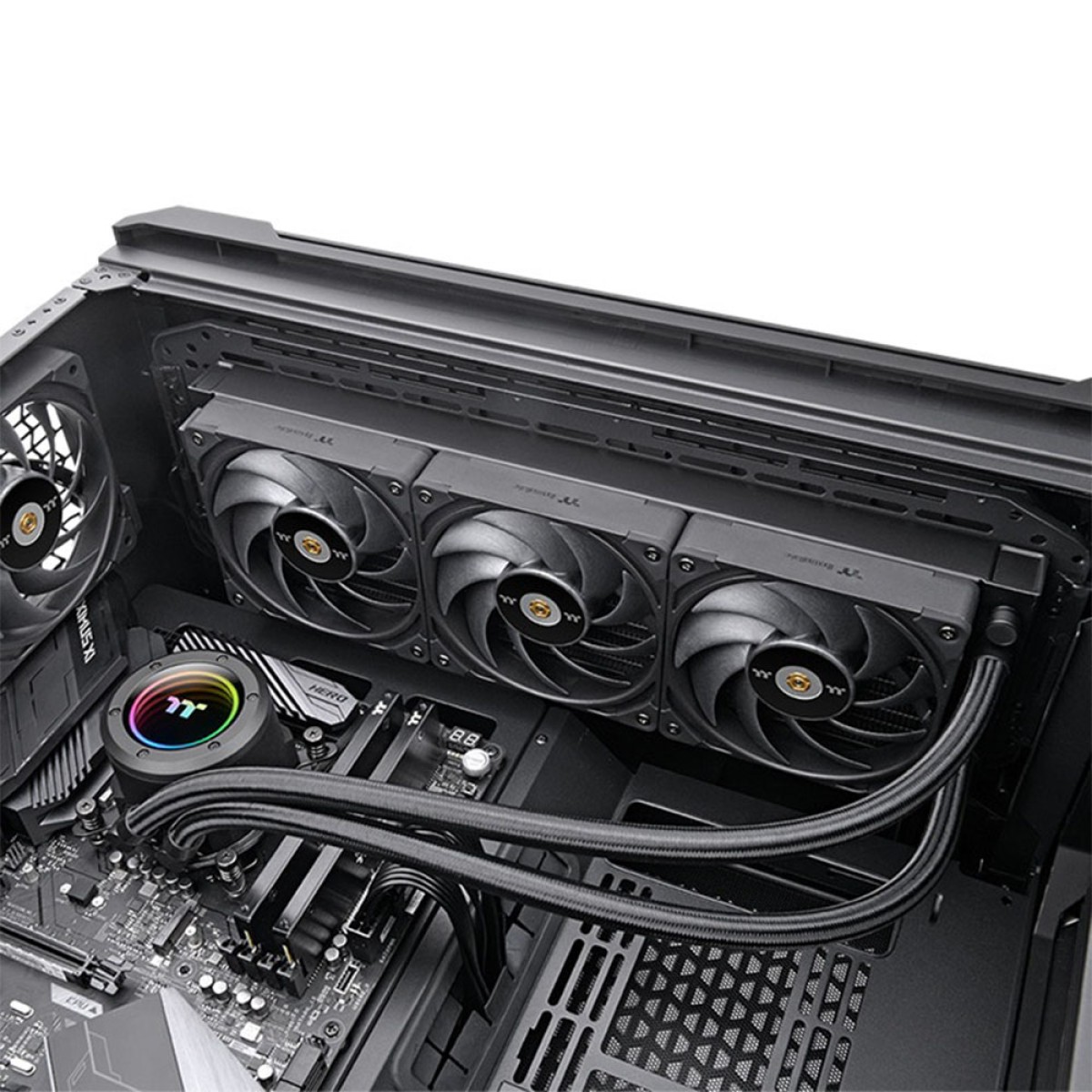 Water Cooler Thermaltake Toughliquid 360 EX Pro ARGB Sync, 360mm, Intel-AMD, Preto, CL-W400-PL12BL-A