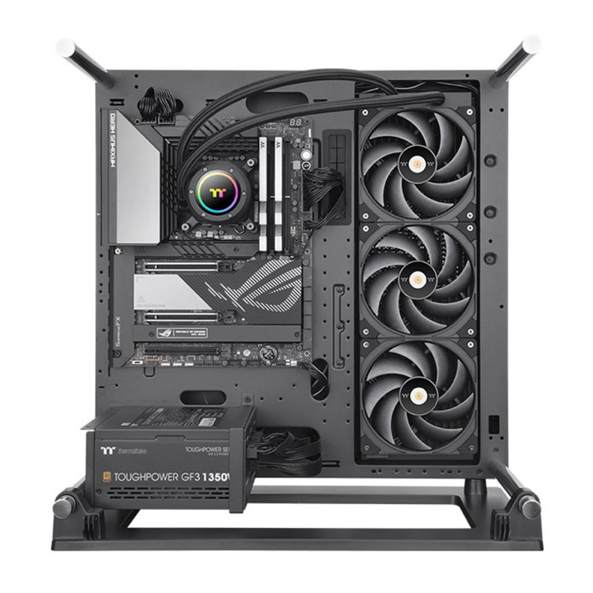 Water Cooler Thermaltake Toughliquid 420 EX Pro ARGB Sync, 420mm, Intel-AMD, Preto, CL-W401-PL14BL-A