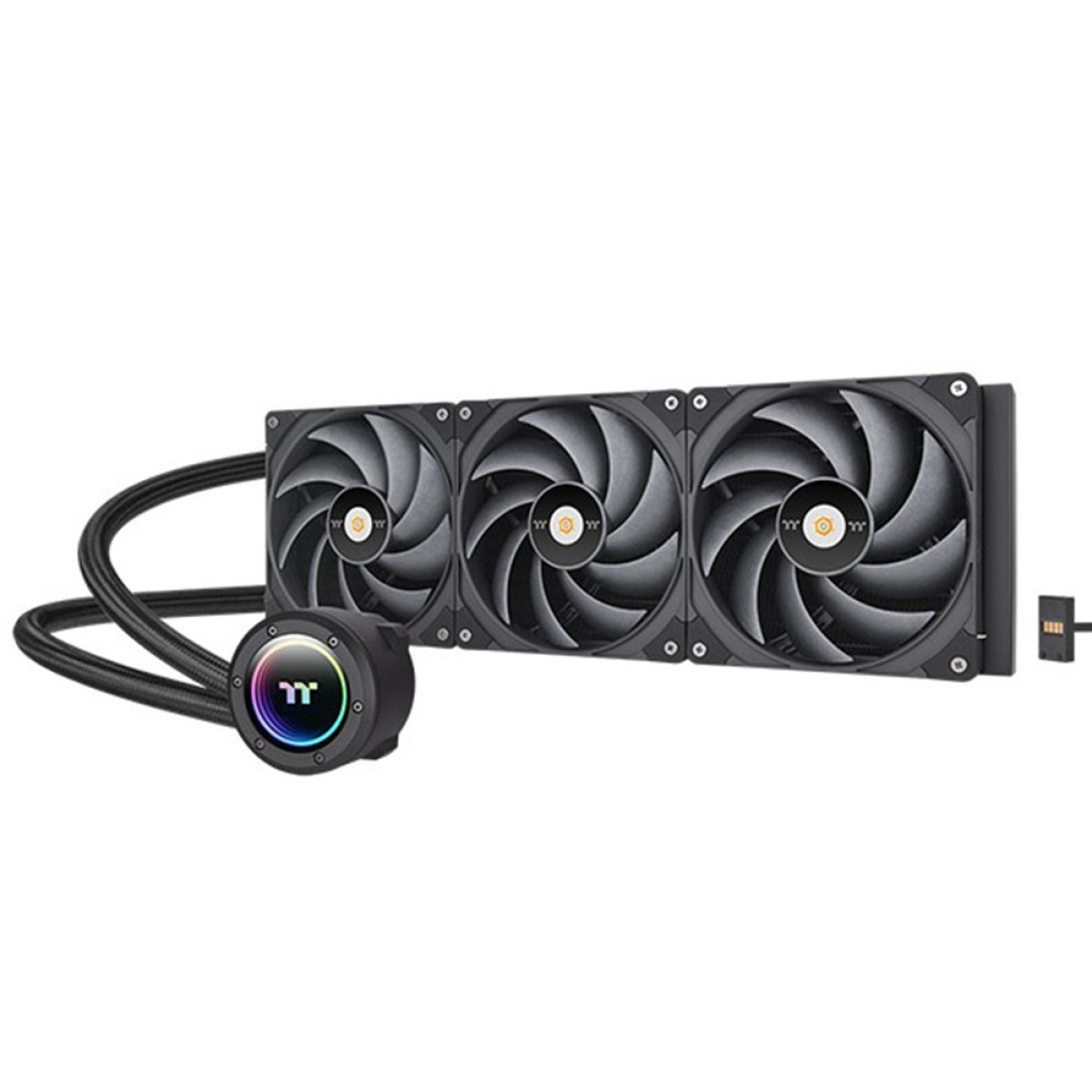 Water Cooler Thermaltake Toughliquid 420 EX Pro ARGB Sync, 420mm, Intel-AMD, Preto, CL-W401-PL14BL-A