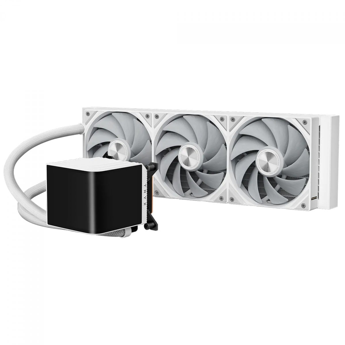 Water Cooler Tryx Panorama, 360mm, Display Curvo AMOLED Customizável, Intel-AMD, Branco, L-P360N-DS3M-G1W