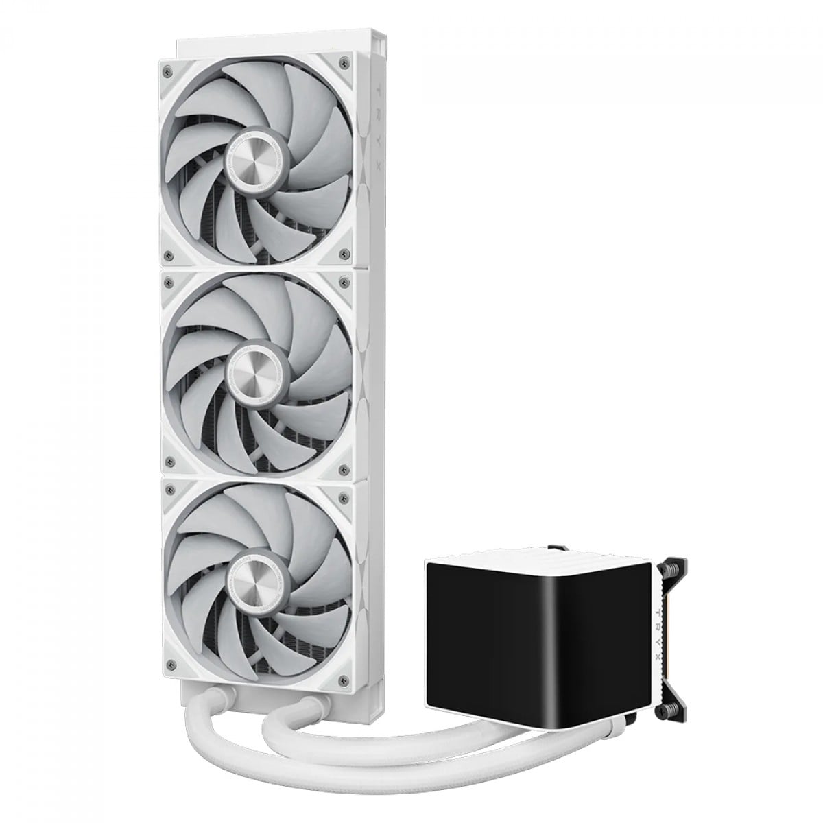 Water Cooler Tryx Panorama, 360mm, Display Curvo AMOLED Customizável, Intel-AMD, Branco, L-P360N-DS3M-G1W
