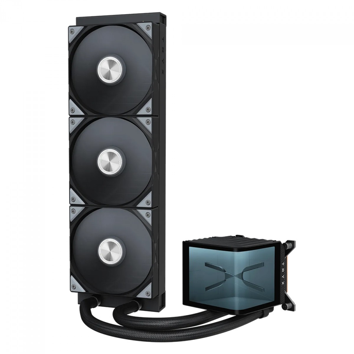 Water Cooler Tryx Panorama, 360mm, Display Curvo AMOLED Customizável, Intel-AMD, Preto, L-P360N-DS3M-G1K