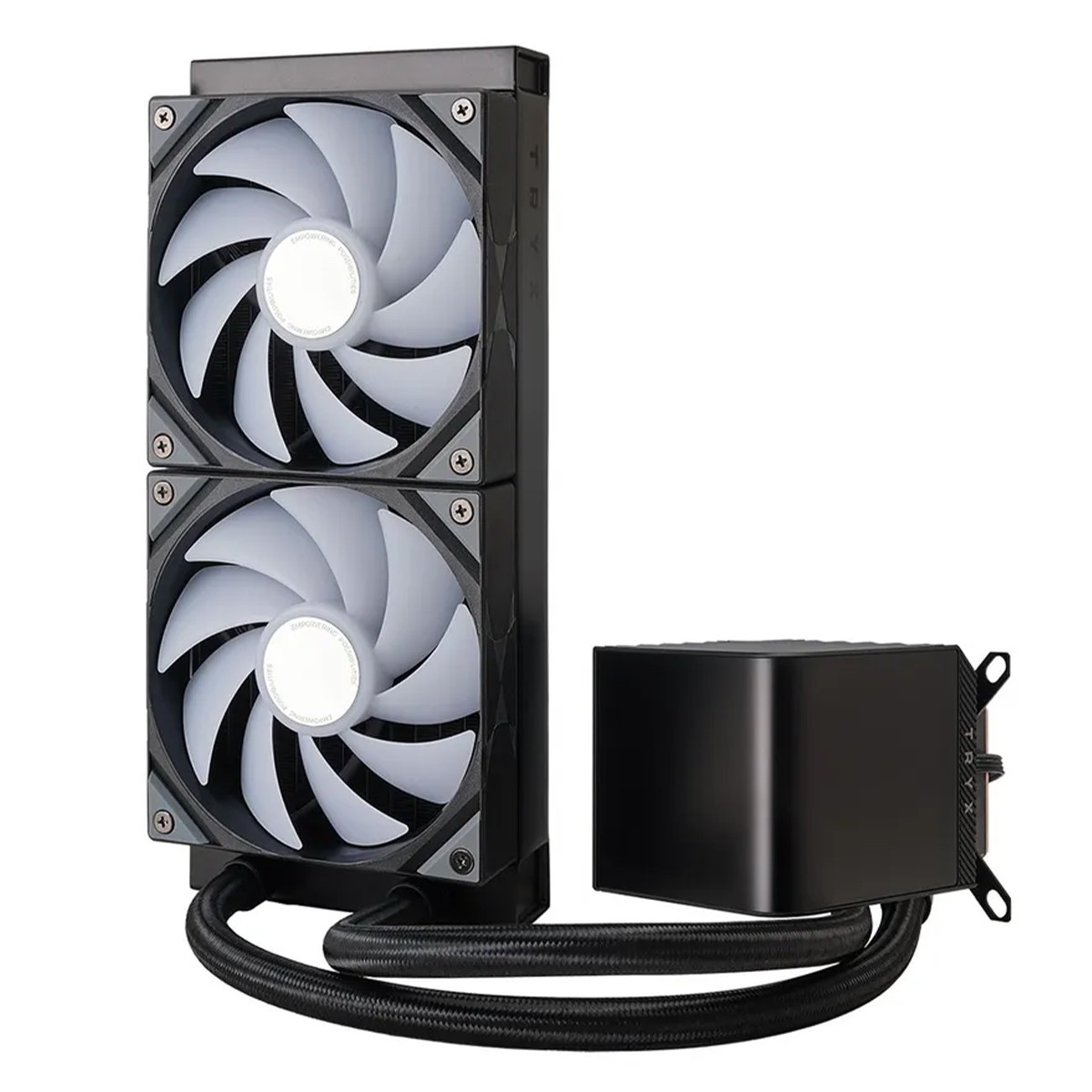 Water Cooler Tryx Panorama ARGB, 240mm, Display Curvo AMOLED Customizável, Intel-AMD, Preto, L-P240A-AS2M-G0K