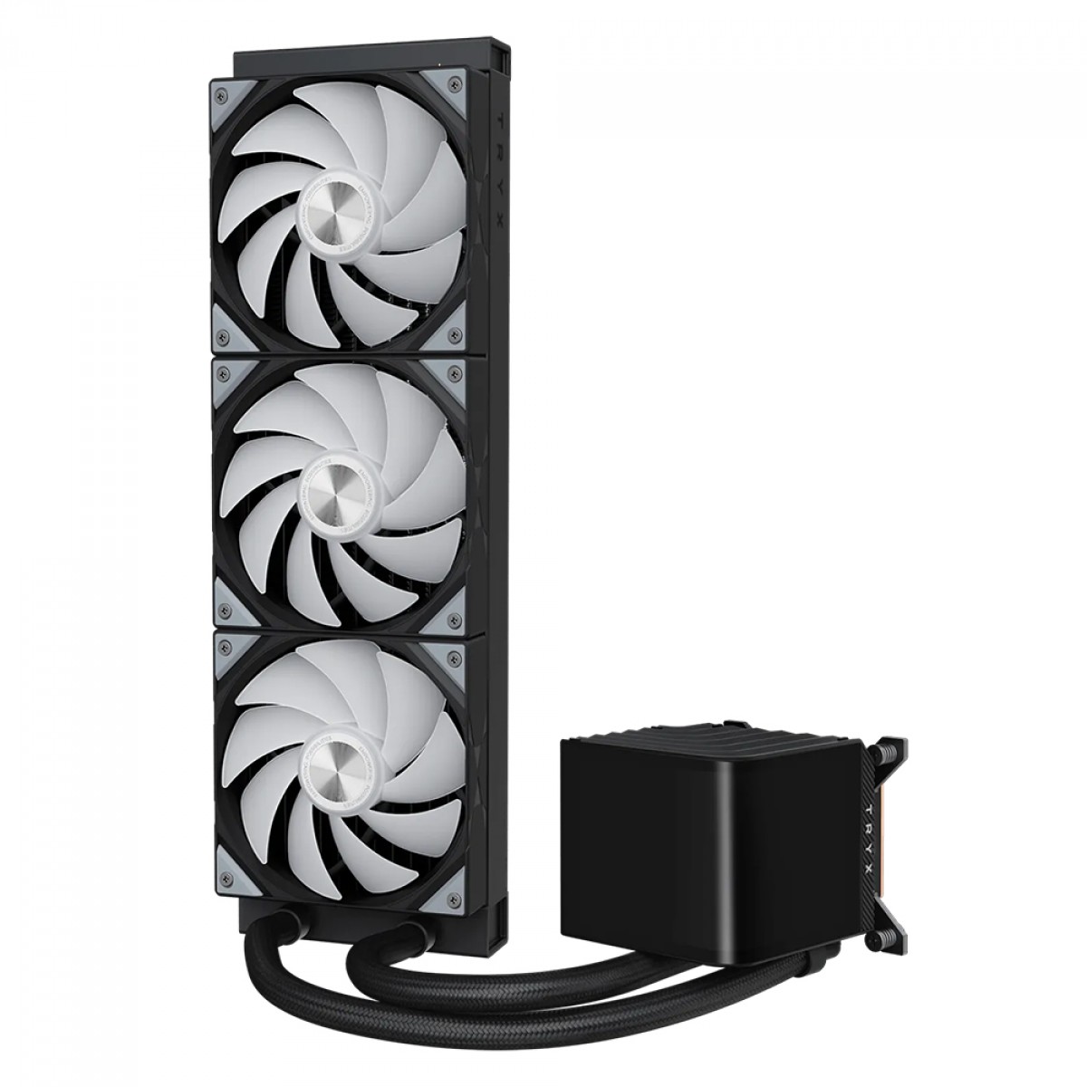 Water Cooler Tryx Panorama ARGB, 360mm, Display Curvo AMOLED Customizável, Intel-AMD, Preto, L-P360A-AS3M-G1K