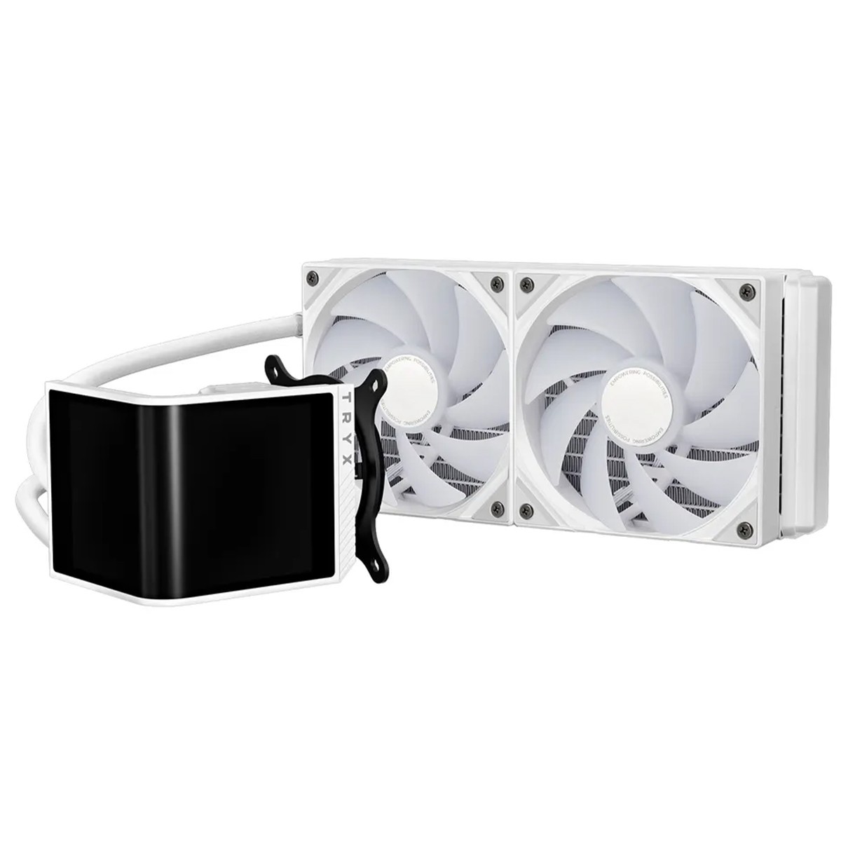 Water Cooler Tryx Panorama SE, 240mm, ARGB, Display Curvo AMOLED Customizável, Intel-AMD, Branco, L-P240L-AM2M-G0W